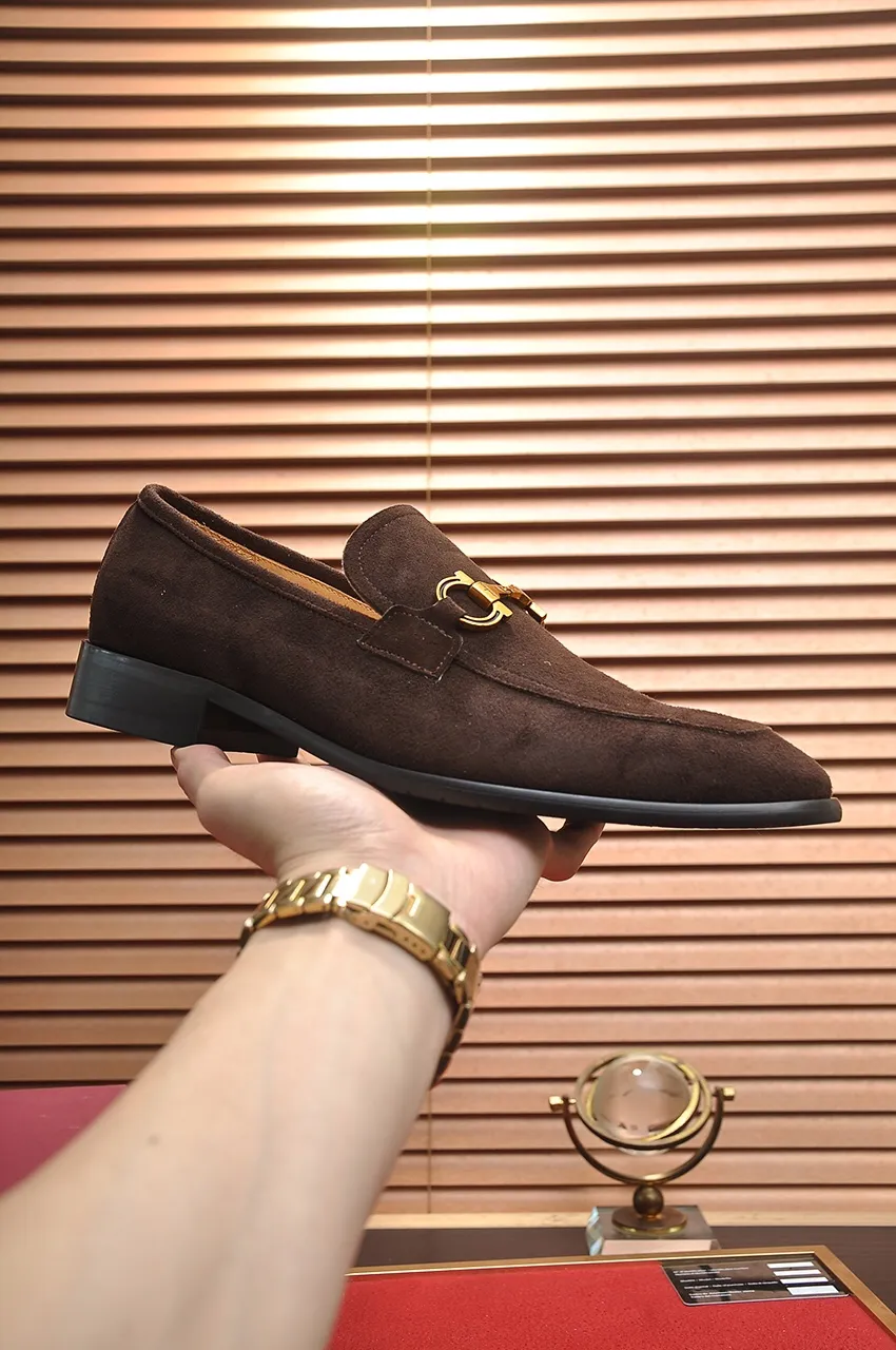 Men's shoes 💰500💶[Ferragamo/Ferragamo] The latest model in the counter. Original imported high-quality cowhide with open edges + imported 🐂 water-dyed cowhide lining + original luxury metal buckle + original combined outsole. Comparison without pressure 38--45 (45 is custom-made and cannot be returned or exchanged)
